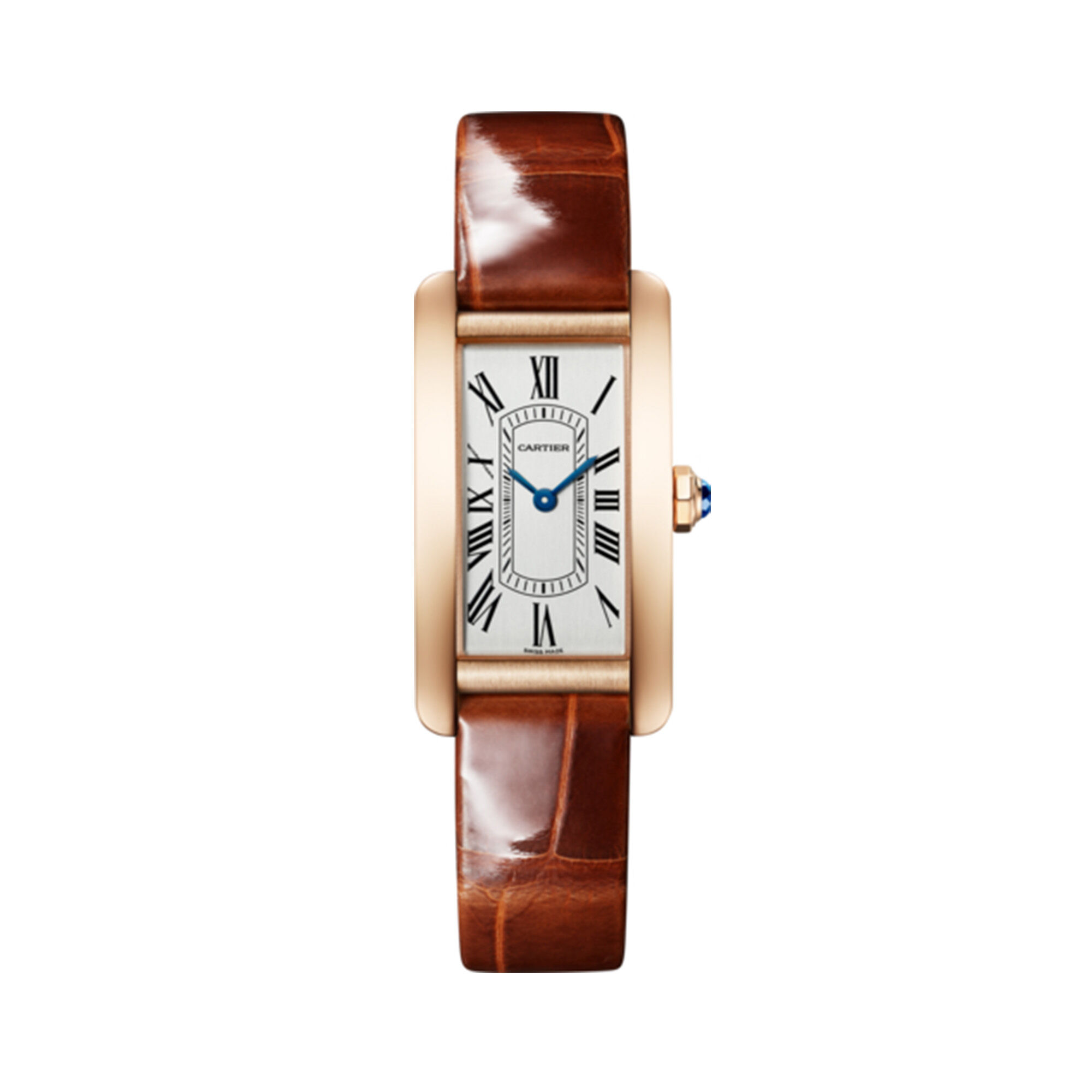 Women's tank watch leather band clearance